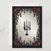 Red Rose Gothic repetitie diner ijzeren poort Kaart (Achterkant)