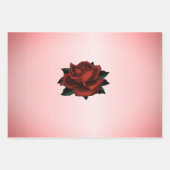 Red Rose Gothic Wedding Inpakpapier Vel (Voorkant 2)