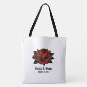 Red Rose Gothic Wedding Personal Canvas tas (Voorkant)