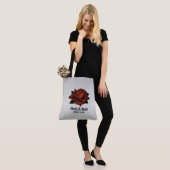 Red Rose Gothic Wedding Personal Canvas tas (Op model)