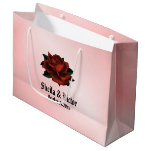 Red Rose Gothic Wedding Personal Groot Cadeauzakje