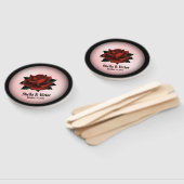 Red Rose Gothic Wedding Personal Handwaaier (Niet-gemonteerd)