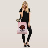 Red Rose Gothic Wedding Personal Tote Bag (Op model)