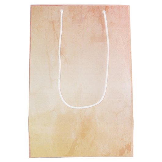 Red Rose Gothic Wedding Personalized Peach Medium Cadeauzakje (Achterkant)