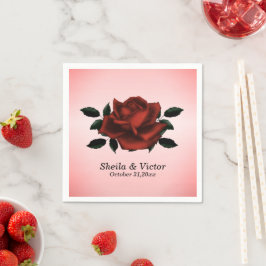 Red Rose Gothic Wedding Servet