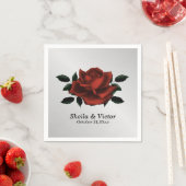 Red Rose Gothic Wedding Servet (Insitu)