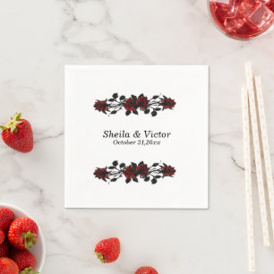 Red Rose Gothic Wedding Servet