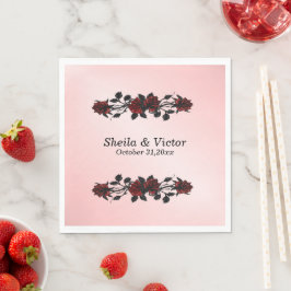 Red Rose Gothic Wedding Servet