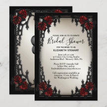 Red Rose Gothic Wedding Vrijgezellenfeest Antiek G