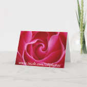 Red Rose Groeten Kaart (Achterkant)