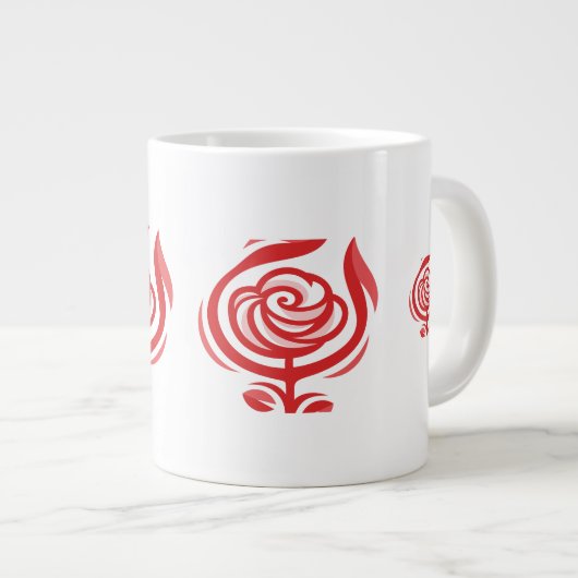 Red Rose Grote Koffiekop (Voorkant rechts)