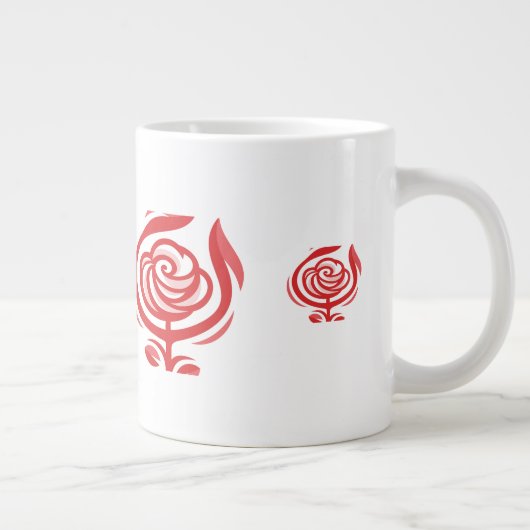 Red Rose Grote Koffiekop (Rechts)