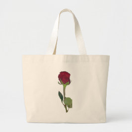 Red Rose Grote Tote Bag