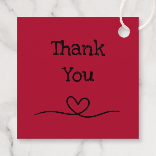 Red Rose Handmade Met Liefde Product Dank U Bedankjes Labels (Achterkant)
