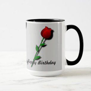 Red Rose "Happy Birthday" Mok