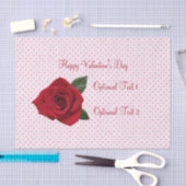 Red Rose Happy Valentine's Day Gift Tissue Paper Tissuepapier (Craft)