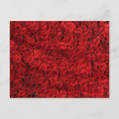 Red Rose Heart bespaart de datum-sluitingskaart Informatiekaartje (Achterkant)