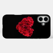 Red Rose Heart Black Case-Mate iPhone Case (Achterkant (horizontaal))