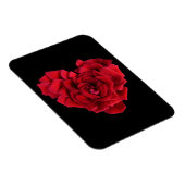 Red Rose Heart Black Magneet (Rechterzijde)