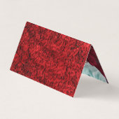 Red Rose Heart, foto sparen de Datum Kaart Visitekaartje (Achterkant)