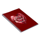 Red Rose Heart Notitieboek (Rechterzijde)