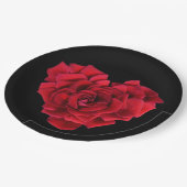Red Rose Heart Papieren Bordje (Gekanteld)