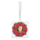 Red Rose Heart Romantic Floral Custom Text Decoratie (Rechts)