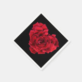 Red Rose Heart Servetten (Hoek)