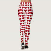 Red Rose Heart Shape - Leggings voor vrouwen (Achterkant)