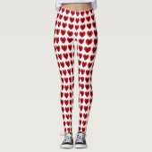 Red Rose Heart Shape - Leggings voor vrouwen (Voorkant)