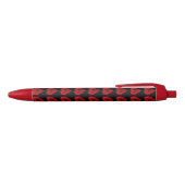 Red Rose Heart Shape - Trim Pen, zwarte inkt Pen (Bovenkant)