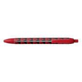 Red Rose Heart Shape - Trim Pen, zwarte inkt Pen (Achterkant)