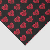 Red Rose Heart Tissuepapier (Detail)