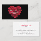 Red Rose Heart Visitekaartje (Voorkant / Achterkant)