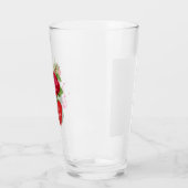 Red Rose Hearts Valentijnsdag Party Glass Cup Glas (Links)