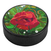 RED ROSE  HOCKEY PUCK (3/4)