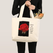 Red Rose Hurricane Sandy Relief Grote Tote Bag (Voorkant (product))