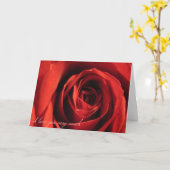 Red Rose I Love You Card Kaart (Gele Bloem)