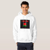 Red Rose I Love You Mannen White Pullover Hoodie (Voorkant volledig)