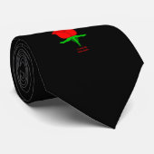 Red Rose ik hou van je Unisex Stropdas. Stropdas (Opgerold)