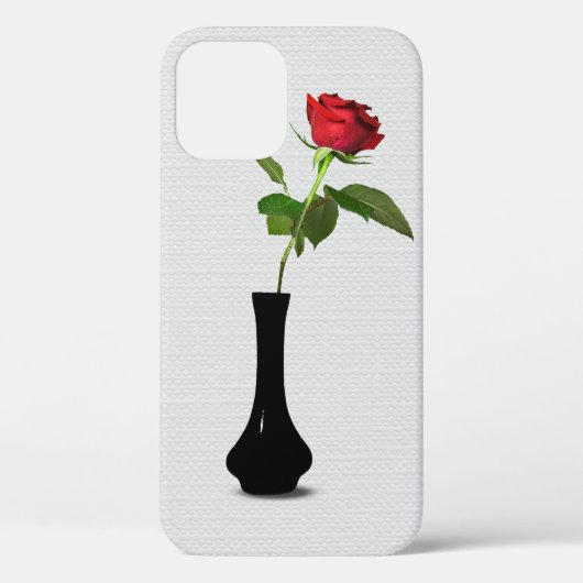 Red Rose in Black Vase Hoesje-Mate iPhone Case-dra Case-Mate iPhone Case (Achterkant)