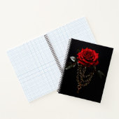 Red Rose in Chains Notitieboek (Binnen)