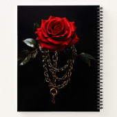 Red Rose in Chains Notitieboek (Achterkant)