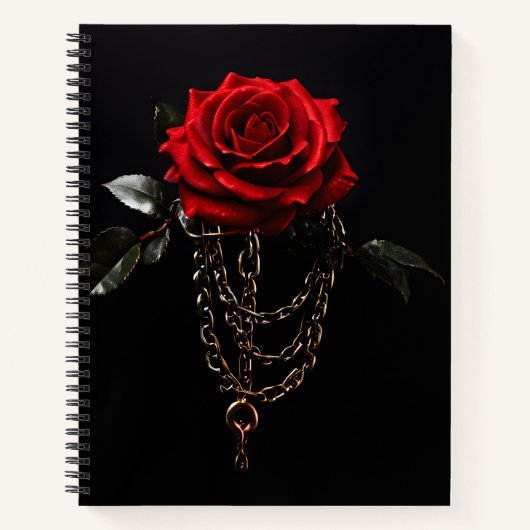 Red Rose in Chains Notitieboek (Voorkant)