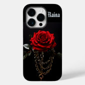 Red Rose in ketens Gothic Case-Mate iPhone Case (Achterkant)