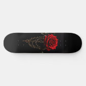 Red Rose in ketens Gothic Persoonlijk Skateboard (Horizontaal)
