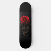 Red Rose in ketens Gothic Persoonlijk Skateboard (Voorkant)