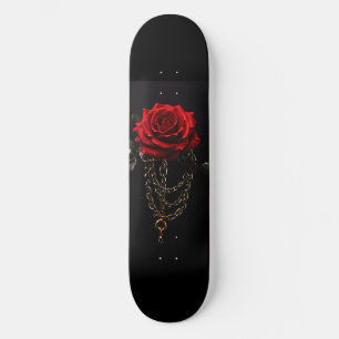 Red Rose in ketens Gothic Persoonlijk Skateboard