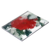 Red Rose in sneeuw Notitieboek (Linkerzijde)