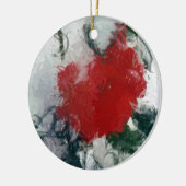 Red Rose in Snow Ornament (Links)